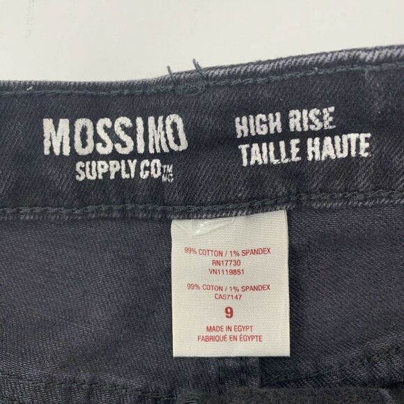 Black High Rise Cut Off Shorts Mossimo Juniors 9 - Picture 4 of 5